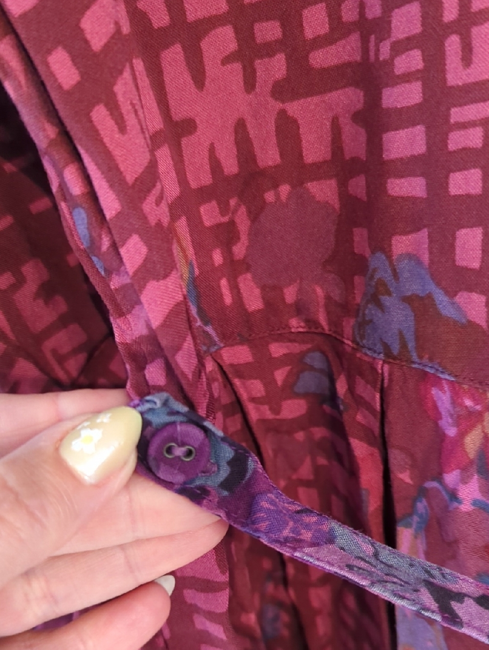 April Cornell Prairie Dress Modest Cottagecore Button Down Floral Pockets - Picture 8 of 13